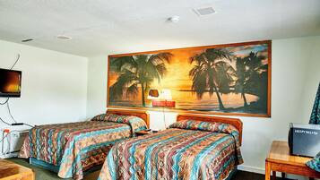 Premium bedding, desk, free WiFi, bed sheets