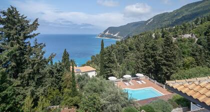 Appartement 'Myrto Homes Agios Nikitas Lefkada 1' avec vue sur la mer, Wi-Fi et climatisation