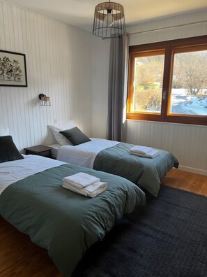 2 bedrooms, iron/ironing board, free WiFi, bed sheets