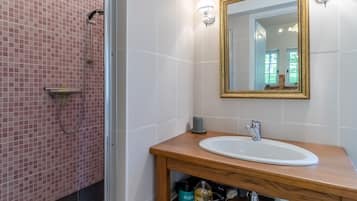 Shower, hair dryer