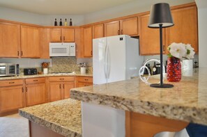 Fridge, microwave, oven, stovetop - Resort Style Home- Pool Table- Walking Distance to Coachella Fest & Stagecoach (Indio)