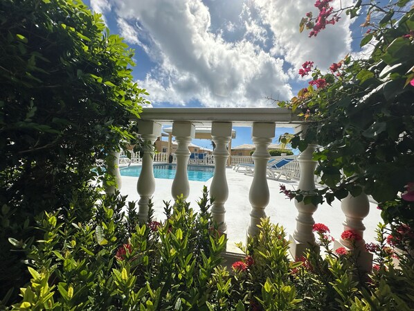 Outdoor pool - Newly Renovated Pelican Key Studio, near the beach. The best area on Dutch side! (Pelican Key)