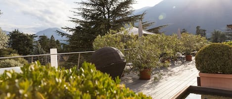 Blick von der Unterkunft