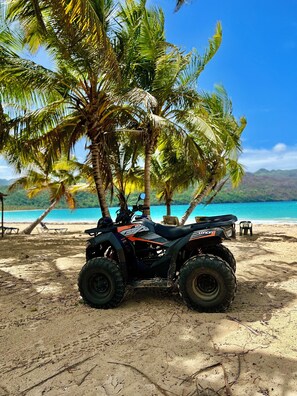 Ligstoelen, strandlakens