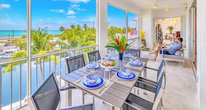 Ocean View Two Duplex Penthouses / Retreat amenities: tennis court, heated Pool | Vista Key