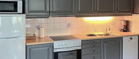 Réfrigérateur, four, plaque de cuisson, lave-vaisselle