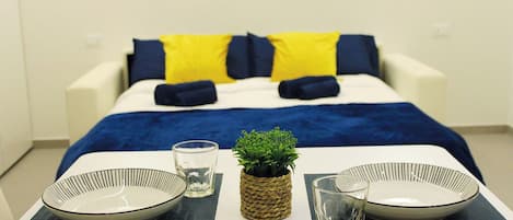 1 chambre, lit parapluie, Wi-Fi, draps fournis