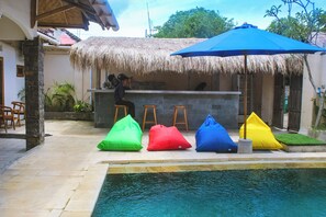 Deluxe Double Room, Pool View | View from room - Zavana House (Gili Trawangan)