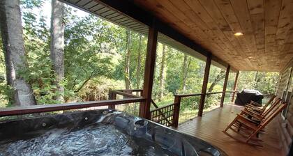Experience the charm of Bryson City in this cozy 2-bedroom cabin, Creekside Too.