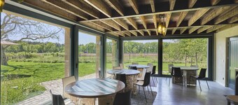 Beautiful sustainable group home in the woods