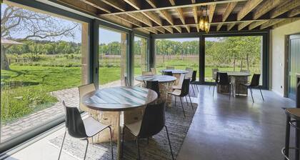 Beautiful sustainable group home in the woods