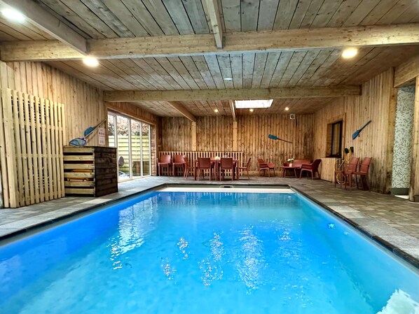 Pool - Gite all-in with an indoor pool, sauna and games (Sourbrodt)