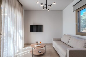 Villa | Living room - Villa in Viran Episkopi With Pool (Rethymno)