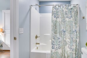 Hair dryer, towels