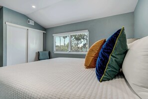 2 bedrooms, iron/ironing board, travel crib, WiFi