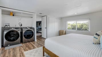 2 bedrooms, iron/ironing board, travel crib, WiFi