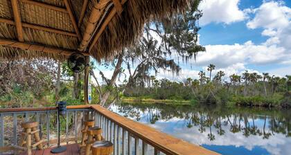 Riverside Luau! Tiki Hut, Fire Pit & Outdoor Fun