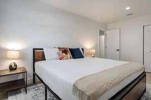 1 bedroom, iron/ironing board, travel crib, WiFi