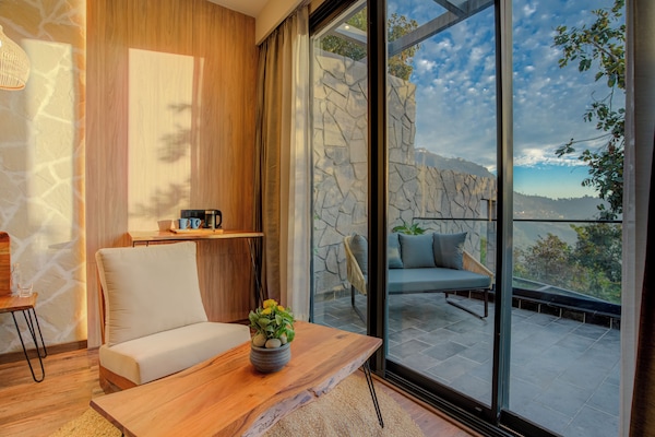 Habitación Elite doble, balcón, vistas a la montaña | Terraza o patio