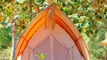 Deluxe-telt | 1 soveværelse, allergivenligt sengetøj, individuelt design, sengetøj