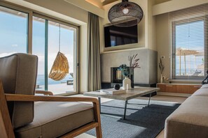 TV connectée, cheminée