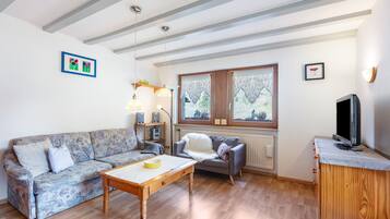 TV, DVD player, stereo