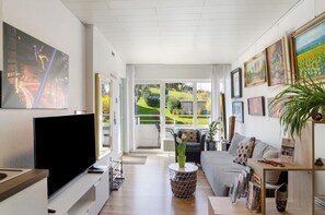 TV, DVD player, stereo