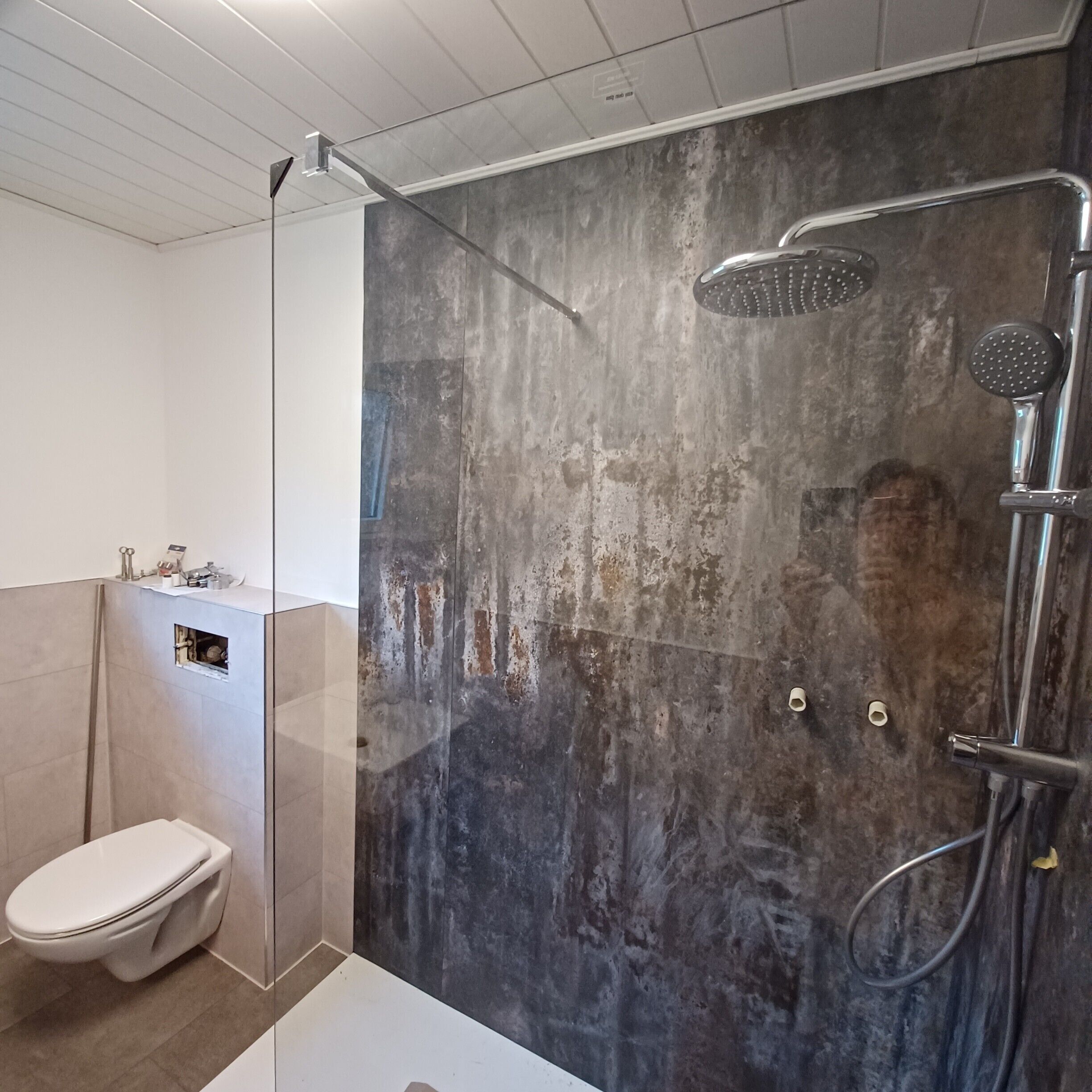 Shower, hair dryer