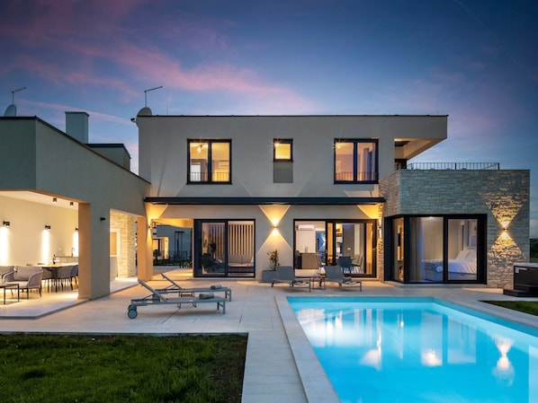 A heated pool