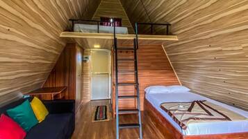 Triple Room, Patio, Mountain View | 1 bedroom, desk, laptop workspace, iron/ironing board