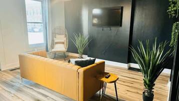 Smart TV, books, video library, offices