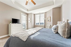 2 bedrooms, iron/ironing board, travel cot, WiFi
