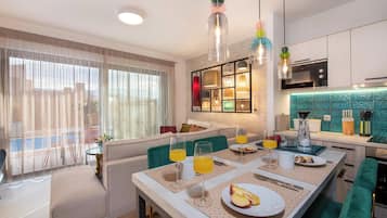 Apartment, Private Pool | In-room dining