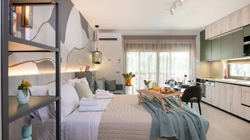 Classic Apartment | In-room safe, blackout drapes, soundproofing, iron/ironing board