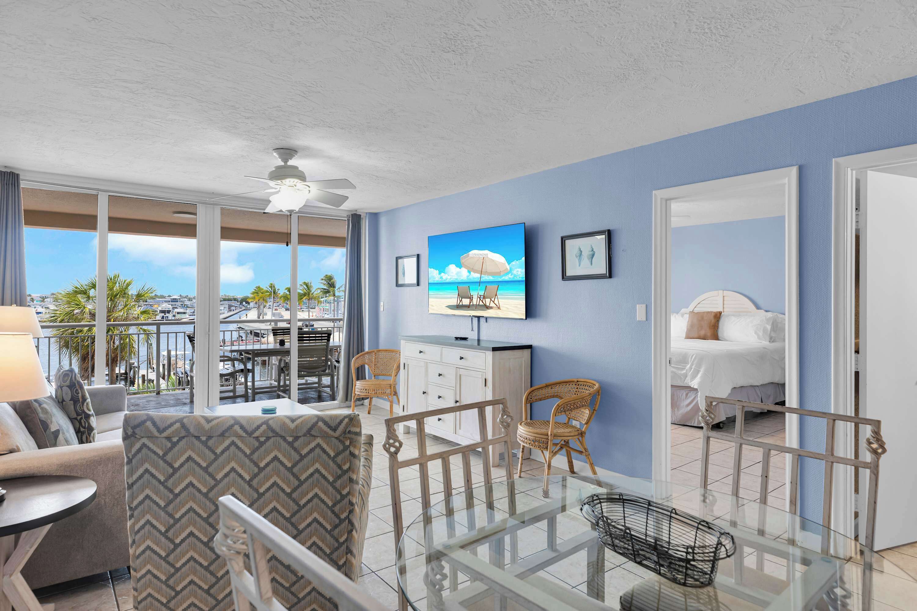 2 bedrooms, iron/ironing board, travel crib, WiFi