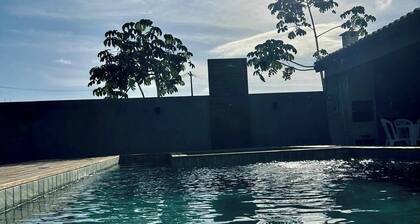 Flat equipped with swimming pool