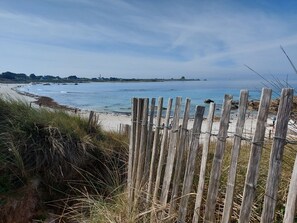 Vlak bij het strand