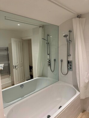 Hair dryer, towels