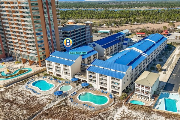 Sugar Beach Drone Shot