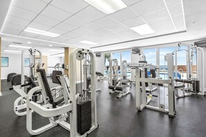 Fitness facility - Beachfront with unbeatable views, 3BR 2BA Condo at Sunrise Beach! (Panama City Beach)