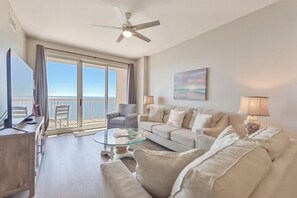 TV - Beachfront with unbeatable views, 3BR 2BA Condo at Sunrise Beach! (Panama City Beach)