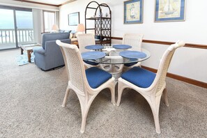 Dining - Oceanfront 2 BR Condo with a Shared Pool! Surfwatch III 104 (Surfside Beach)