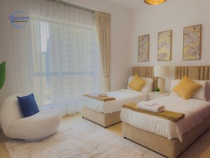 2 bedrooms, in-room safe, iron/ironing board, free WiFi - Relaxing Beach Escape in JBR (Dubai)