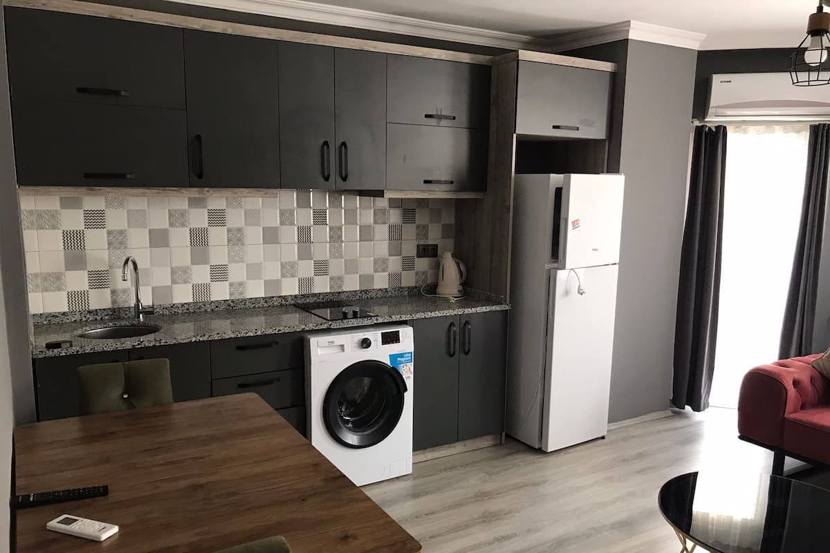 Mutfakli Aile Odasi | 1 bedroom, in-room safe, desk, laptop workspace