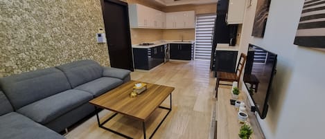 Apartment, 1 Bedroom, Accessible, Smoking | Living room