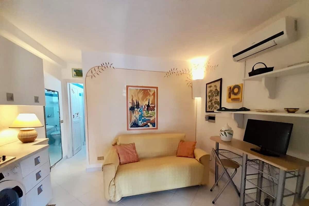 Superior Studio | Living area | 24-inch flat-screen TV with satellite channels