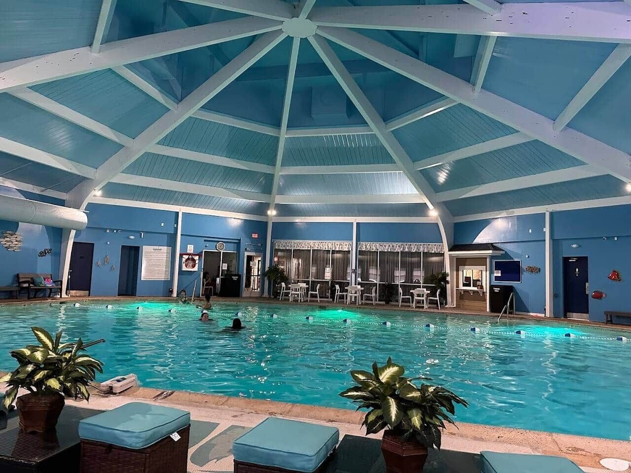 Indoor pool, a heated pool