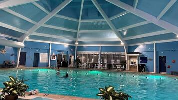 Indoor pool, a heated pool