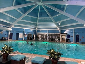 Indoor pool, a heated pool