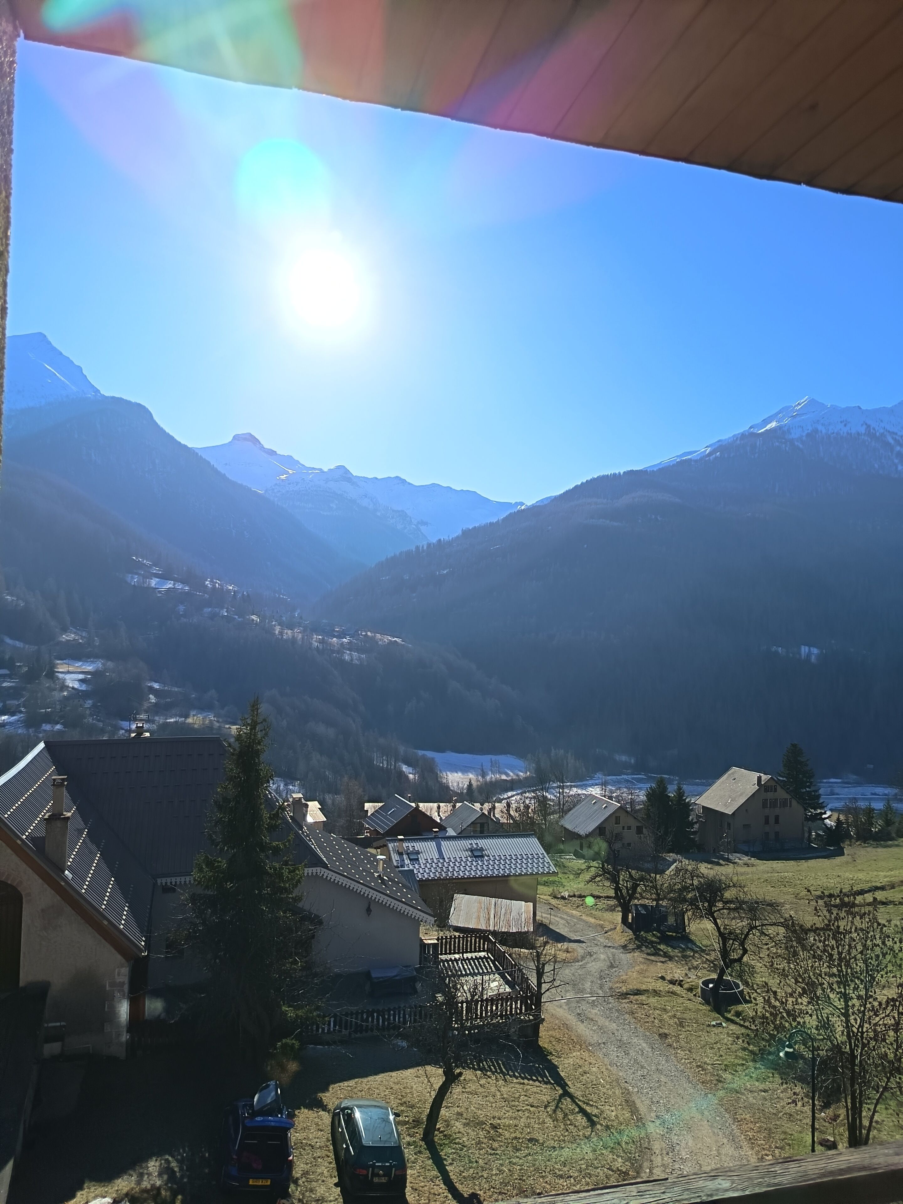 Blick von der Unterkunft